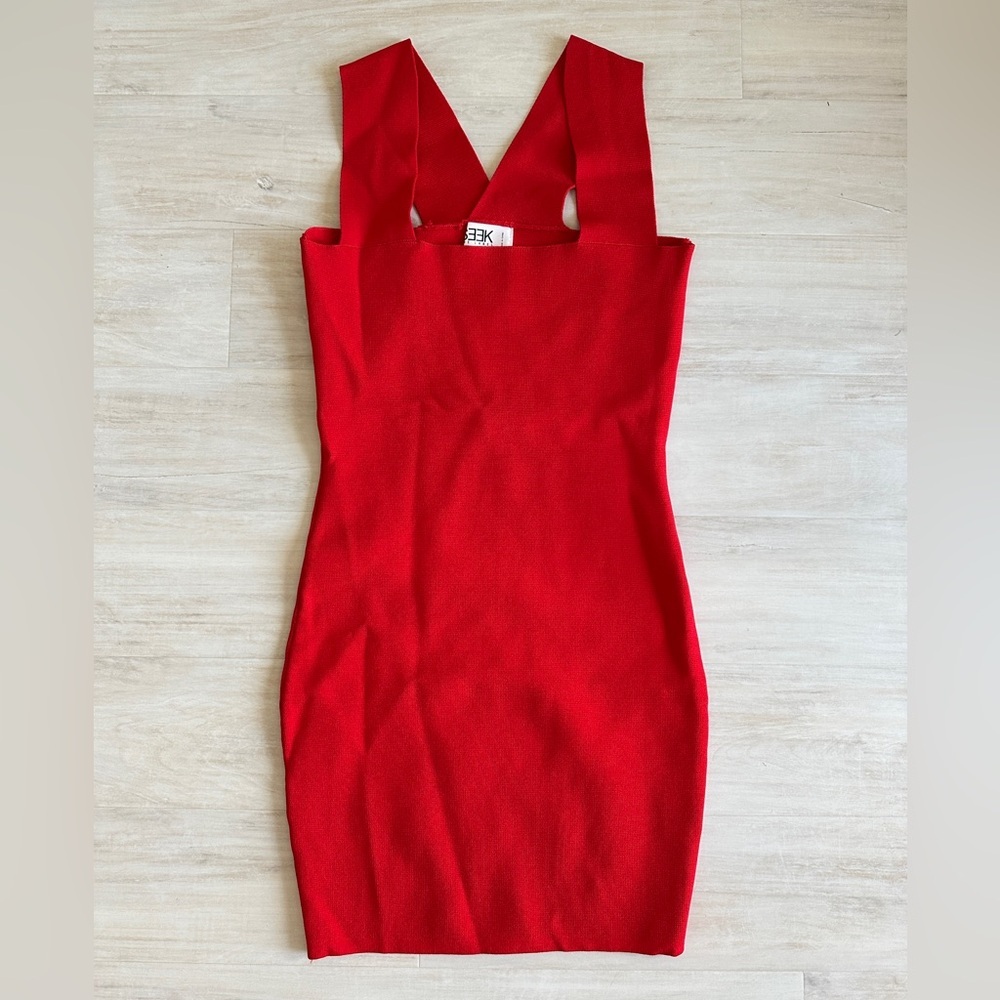 Seek the Label Red Bodycon Dress